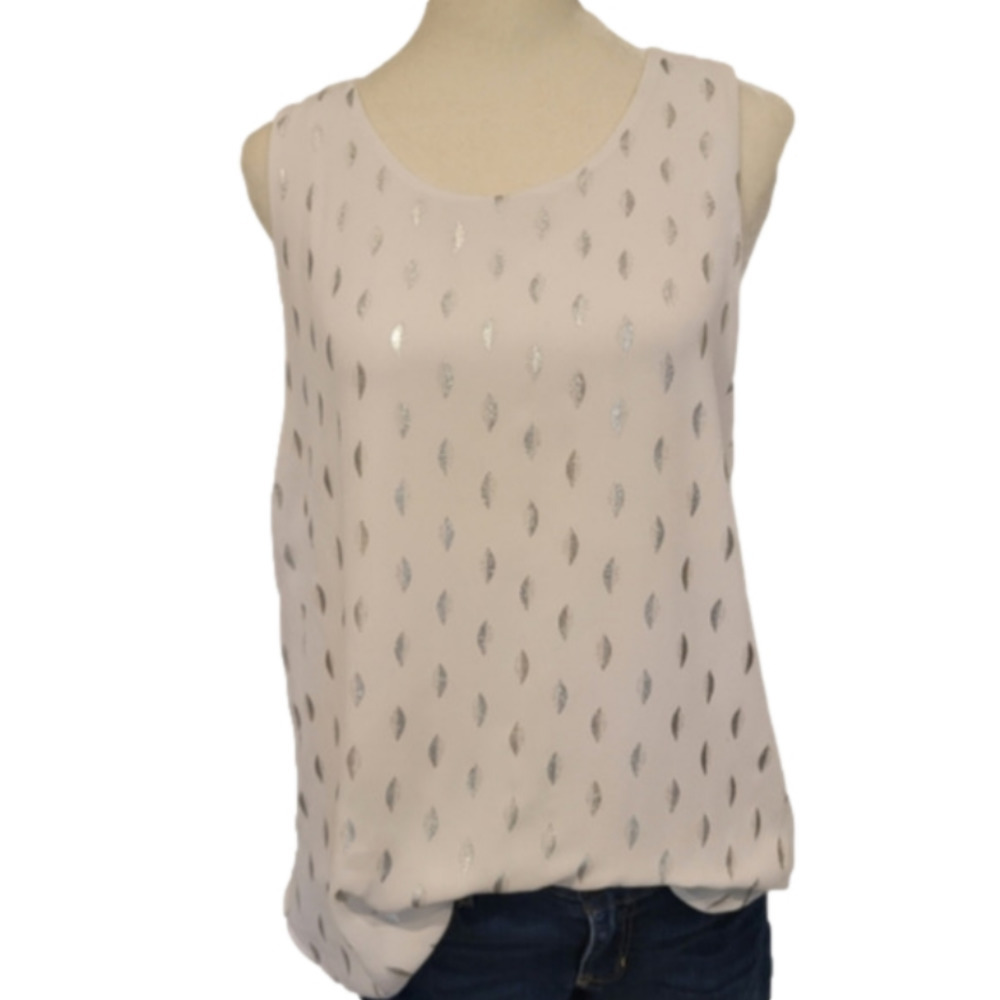 Brixon Ivy Sleeveless Open Plunge Back Top Size L